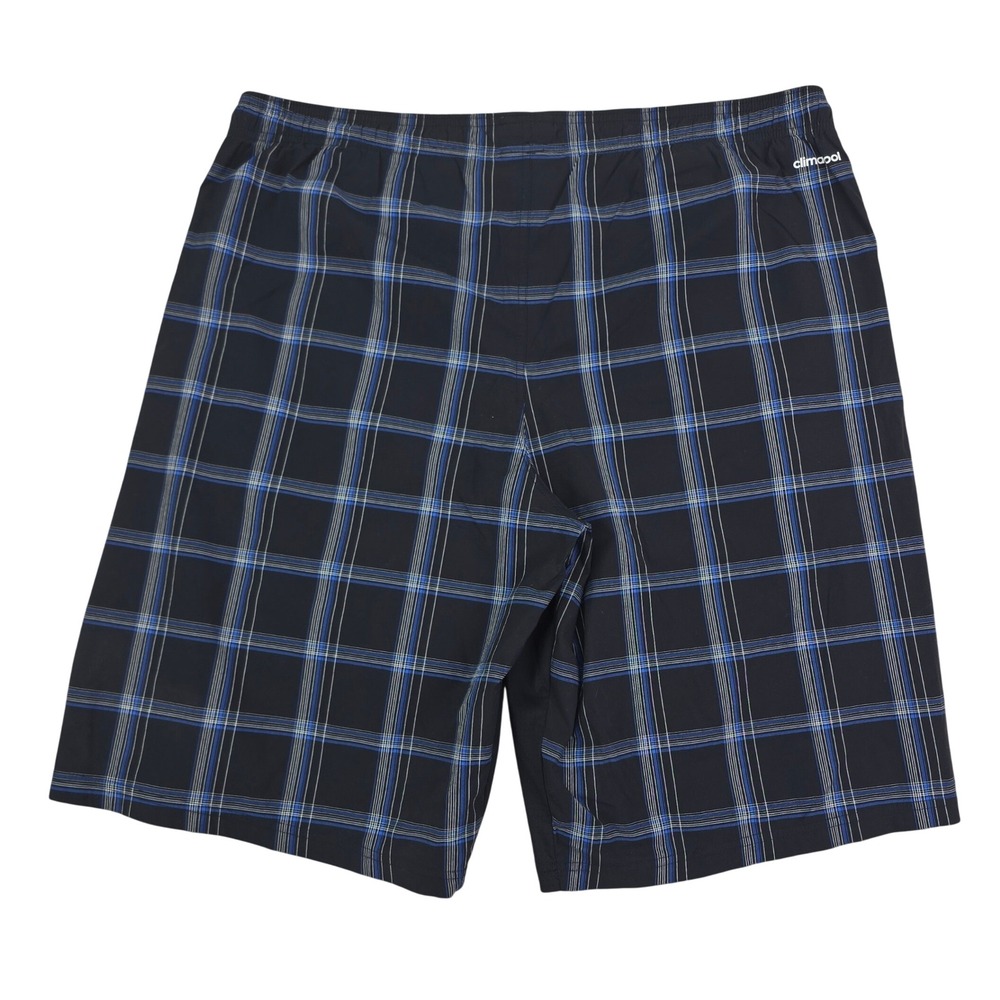 Adidas Climacool Plaid Athletic Shorts Mens Medium Black Blue Golf Summer - Picture 2 of 7
